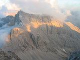 Kaltwasserkarspitze (2733 m) von der Birkkarspitze