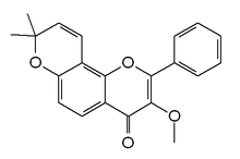 Chemische Struktur von Karanjachromen