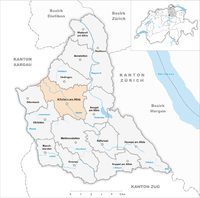 Karte Gemeinde Affoltern am Albis 2007.png