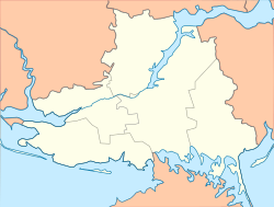 穆濟基夫卡鄉級市鎮在赫爾松州的位置