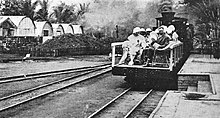 King Albert touring the Belgian Congo during his visit in 1909 King Albert on one of the first trains of the Belgian Congo.jpg