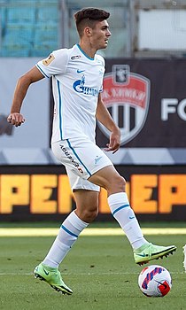Кравцов в составе «Зенита» в 2021 г.