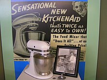 Model "K", which introduced the trademarked KitchenAid silhouette KitchenAid Model K.jpg