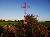 Krzyż przydrożny przy drodze na Kustrawę