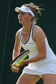 Barbora Krejčíková, the 2024 ladies' singles champion.