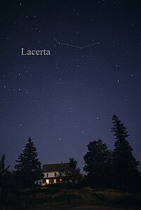 The constellation Lacerta as it can be seen by the naked eye. LacertaCC.jpg