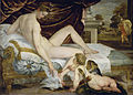 Venus und Cupido (1554), 132 × 184 cm, Öl auf Leinwand, Louvre, Paris