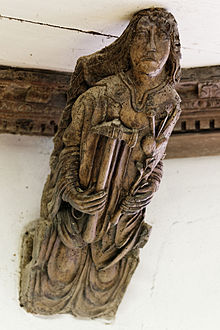 Carving in the sacristy
