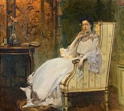 物思いにふける女性 (1904)