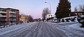 Vinterbilde av Lars Hollos gate.