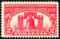 150th anniversary issue of 1926 Liberty Bell 150th Anniversary 1926 Issue-2c.jpg