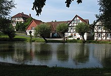 Löschwasserteich in Lichtenhagen