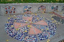 Mosaic tile at Licton Springs Park, Seattle, Washington