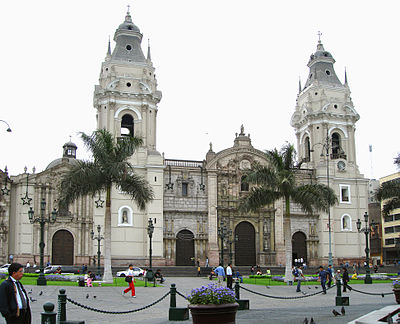 Cathedral Basilica of St. John the Apostle and Evangelist in Lima. Lima.Catedral.JPG