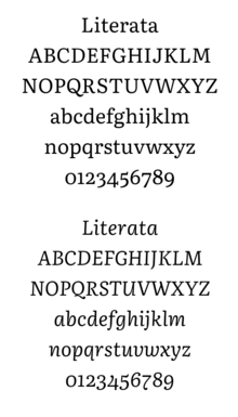 Beskrivelse af Literata specimen.png-billedet.