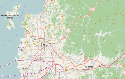 Location map Japan Matsuyama city