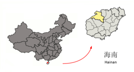 Kaart van Danzhou