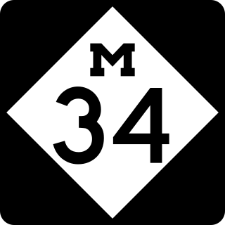<span class="mw-page-title-main">M-34 (Michigan highway)</span> State highway in Hillsdale and Lenawee counties in Michigan, United States