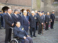 Previously knighted members of the Military William Order attending the presentation ceremony on 29 May 2009. MWO Ridder.JPG