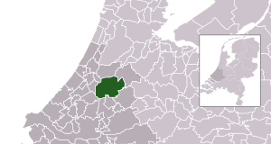 Location of Alphen aan den Rijn