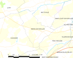 Kart over Amayé-sur-Seulles