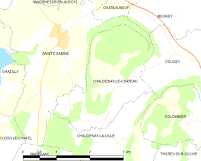 Poziția localității Chaudenay-le-Château