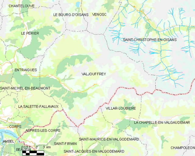 Valjouffrey - Localizazion