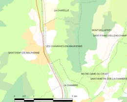 Les Chavannes-en-Maurienne - Localizazion