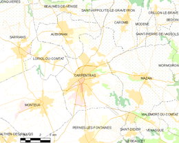 Carpentras - Térkép