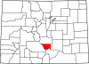 Map of Colorado highlighting Custer County.svg