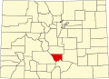 Map of Colorado highlighting Custer County.svg