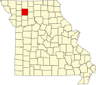 戴维斯县在密苏里州的位置