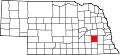 Mapa del estado que destaca el condado de Seward