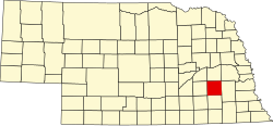 Posizione nello stato americano del Nebraska