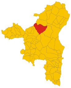 Map of comune of Nuoro (province of Nuoro, region Sardinia, Italy) - 2016.svg