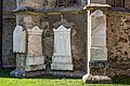 English: Four epitaphs at the apse Deutsch: Vier Epitaphe an der Apsis