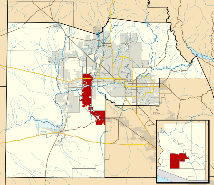 ファイル:Maricopa County Incorporated and Planning areas Goodyear highlighted.svg