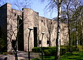 D Iigangssite vo dr Markuskyrkan z Stockholm (Sigurd Lewerentz, 1958–1963)