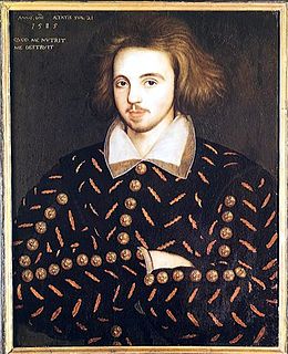 <span class="mw-page-title-main">Marlovian theory of Shakespeare authorship</span> Fringe theory that Christopher Marlowe was the real author of William Shakespeares works