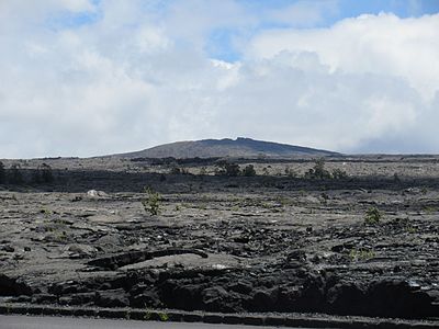 העולם החייזרי של מאונה אולו (Mauna Ulu) הוא תוצאה של סדרת התפרצויות מ-1969 עד 1974