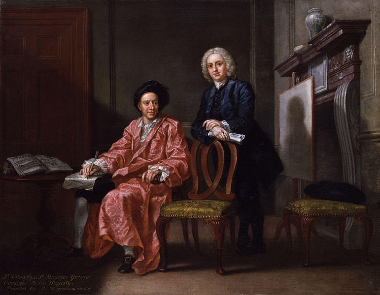 File:Maurice Greene; John Hoadly by Francis Hayman.jpg