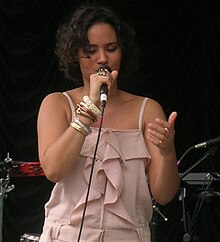 Mayra Andrade im Juni 2009 im Central Park, New York City, USA.