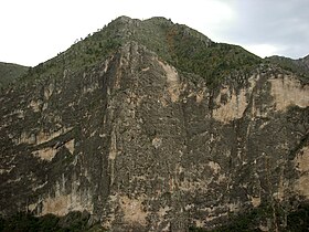 Steep valley wall in McKittrick Canyon
