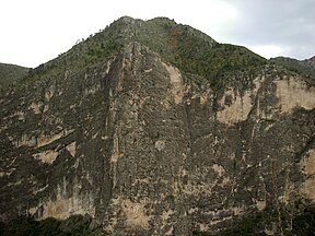 Steep valley wall