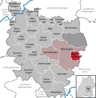 <span class="mw-page-title-main">Mehrstetten</span> Municipality in Baden-Württemberg, Germany