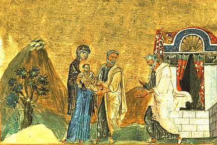 Depiction in the Menologion of Basil II (c. 980)