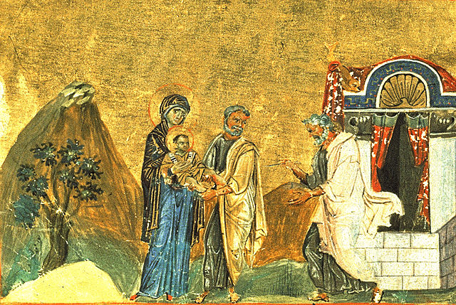 Circumcision of Christ. Menologion of Basil II.