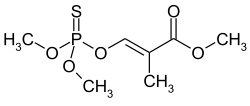 Formula structurală a lui Methacrifos