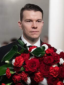 Näkkäläjärvi presidentti Martti Ahtisaaren hautajaisissa 10.11.2023.