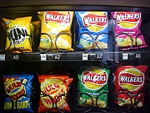 Variety of Walkers flavours from a vending machine Mmm...forbidden crisps - Flickr - dan taylor.jpg